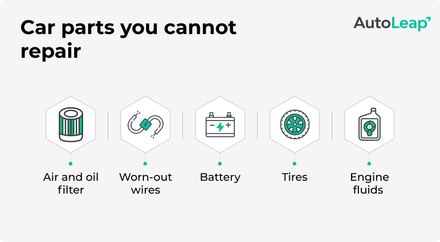 Car parts you cannot repair