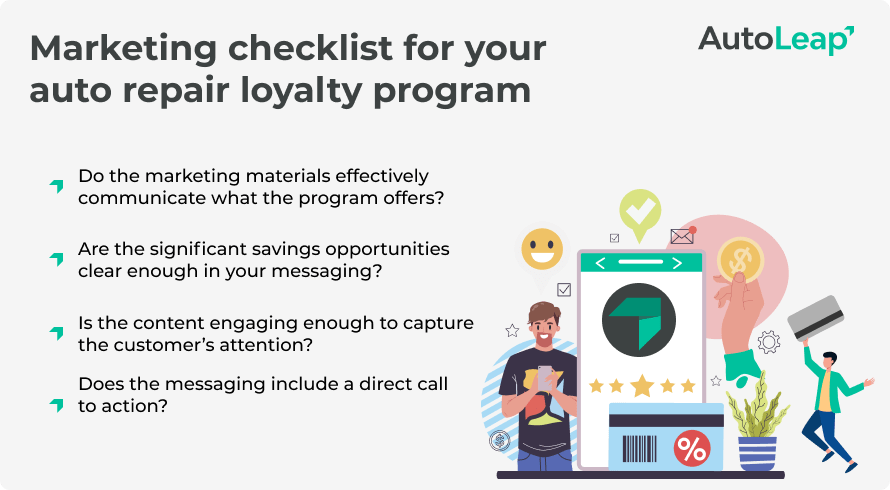 Marketing checklist for your auto repair loyalty program