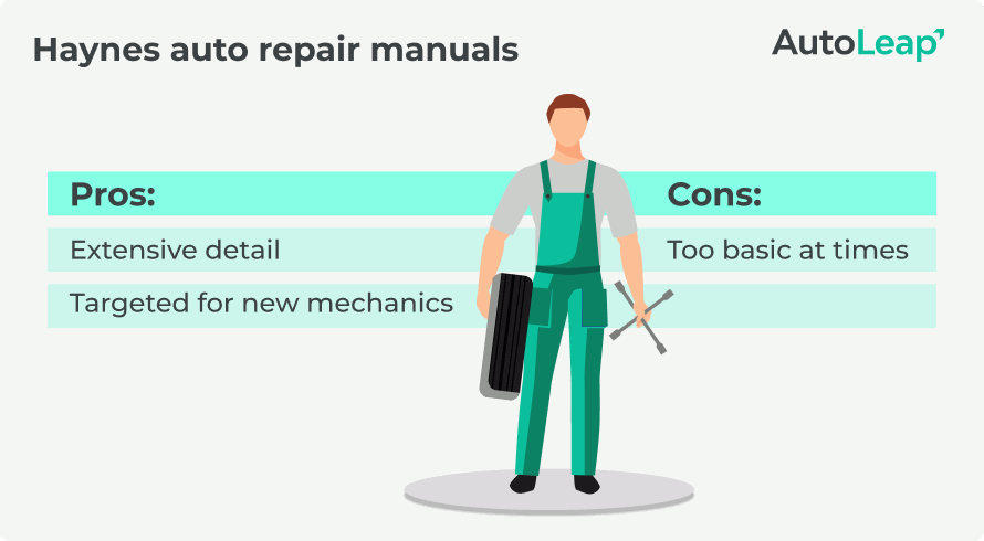 Pros and cons of the haynes auto repair manual.