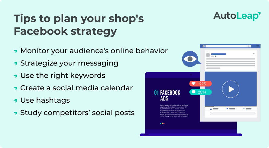 Tips to plan your shop's Facebook strategy.