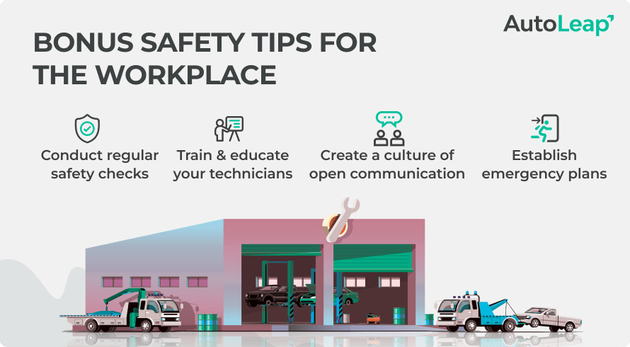 Bonus safety tips for the workplace