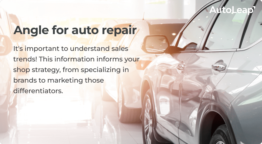 Angle for auto repair.