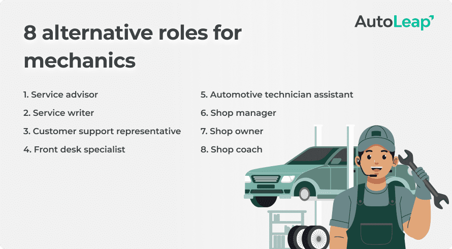8 alternative roles for mechanics.
