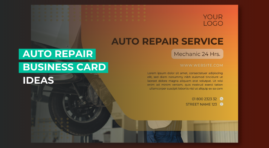 Auto Repair Business Card Ideas.